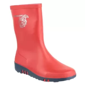 Image of Mini Childrens Wellingtons Red/Black Size 22