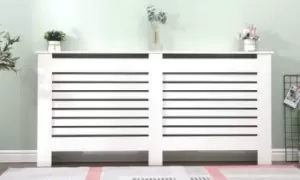 Image of Radiator Cover with High Gloss Finish, Grey, 78cm