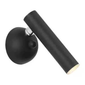 Image of Zumaline Loya Integrated LED Reading Light, Black, 450lm, 3000K