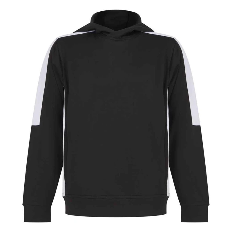 Image of Finden & Hales Team Contrast Hoodie in True Black Size: 3-4 Years True Black Unisex 3-4 Years
