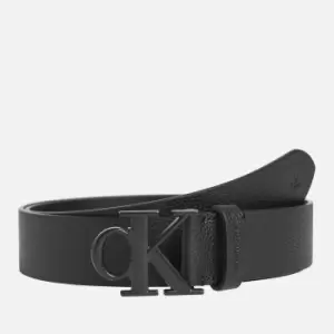 Image of Calvin Klein Jeans Mens Mono Hardware Belt - Black - 90cm