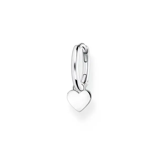 Image of Thomas Sabo Charm Club Charming Charming Sterling Silver Heart Single