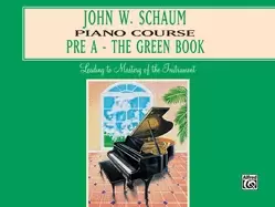 Image of john w schaum piano course pre a the green book
