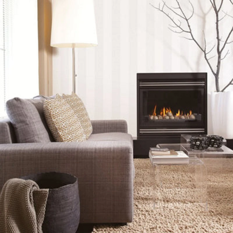 Image of Galerie Nordic Elements White Wide Stripe Design Wallpaper Roll