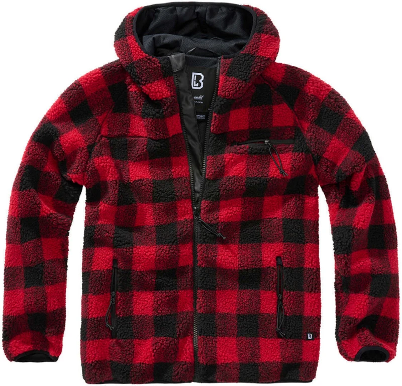 Image of Brandit Teddy Fleece Jacket Between-seasons Jacket red Black L Men