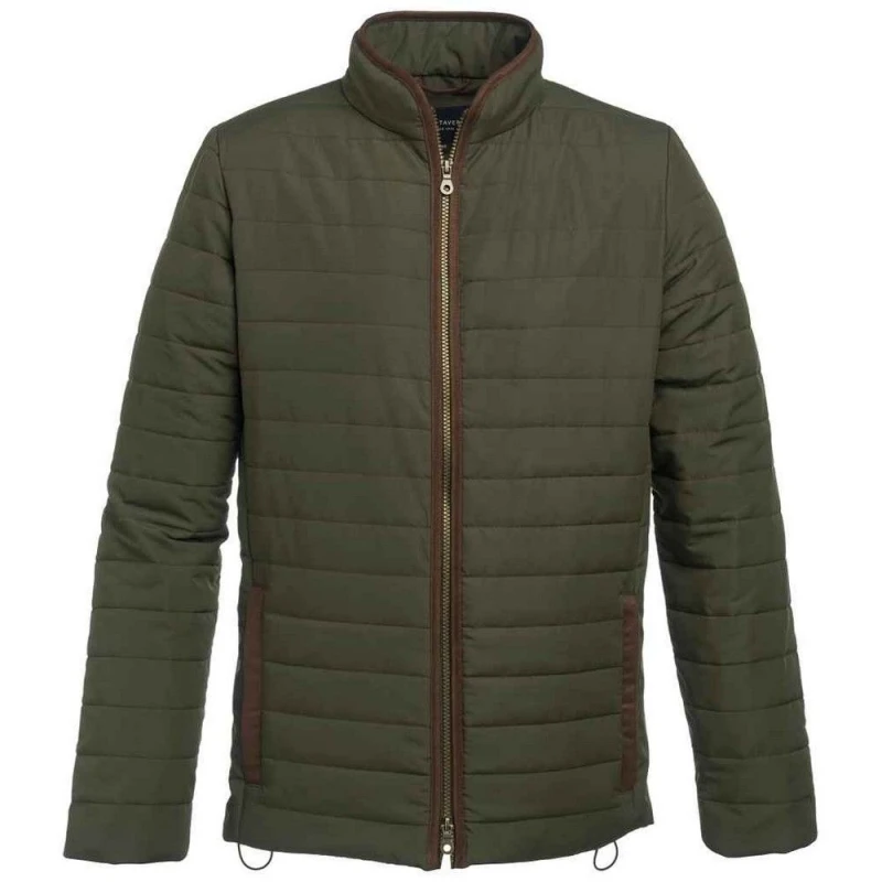 Image of Brook Taverner Brook Taverner Men Padded Jacket in Olive Size: X-Small Olive XS Male 5063470448135