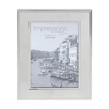 Image of 5" x 7" - Impressions Nickel Plated Steel Photo Frame
