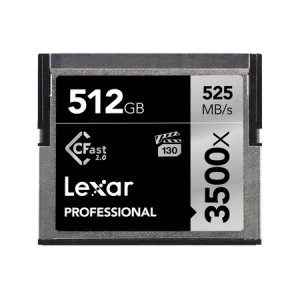 Image of Lexar Professional 3500X CFast 512GB Memory Card