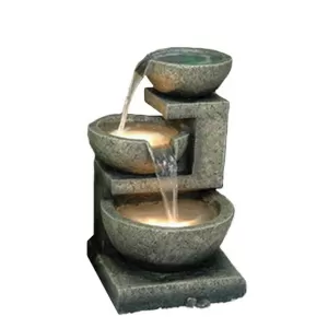 Image of Kingfisher Cascading Bowl Garden Water Fountain
