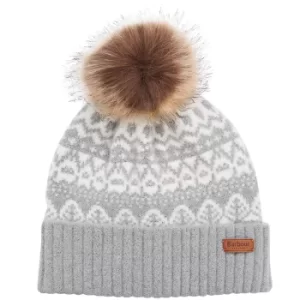 Image of Barbour Womens Alpine Fairisle Beanie Grey One