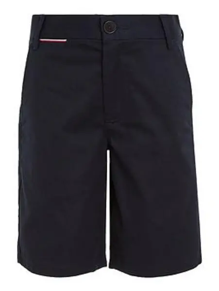 Image of Tommy Hilfiger Boys 1985 Chino Short - Desert Sky, Navy, Size 4 Years