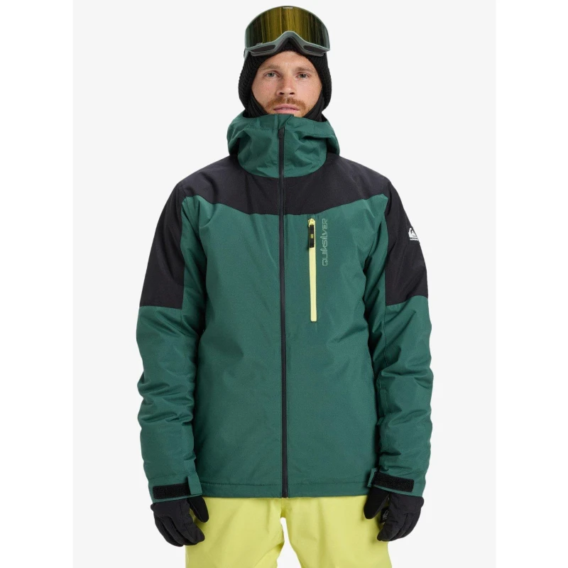 Image of Quiksilver Mens Titan Ski Jacket Green male Small