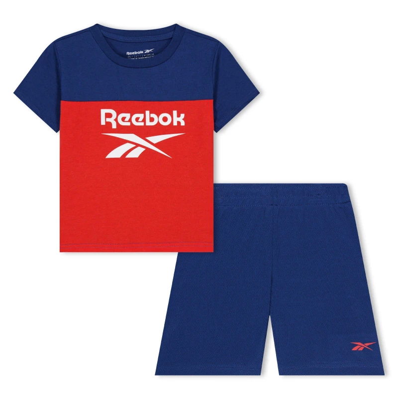 Image of Reebok Cb Msh Sht St Top and Short Sets 0-6 Mnth Blue 57373218055