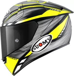 Image of Suomy SR-GP On Board Helmet, black-yellow Size M black-yellow, Size M
