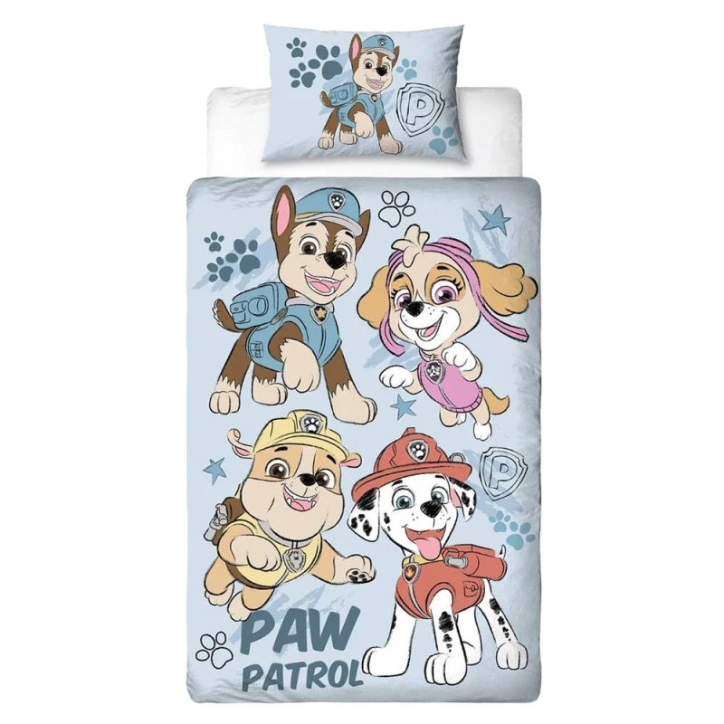 Image of Paw Patrol Sketch Duvet Cover Set Size: Single Multicolor Unisex Single
