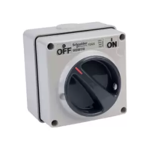 Image of 56SW110GY 10A 240V 1 Gang 1 Way Rotary Wall Switch - Schneider Electric