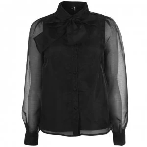 Image of Vero Moda Vero Ava Long Sleeve Shirt - Black