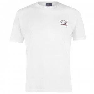 Image of Paul And Shark Crew Logo T Shirt - White 010