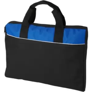 Image of Tampa Conference Bag (38 x 2.9 x 29cm) (Solid Black/Royal Blue) - Bullet