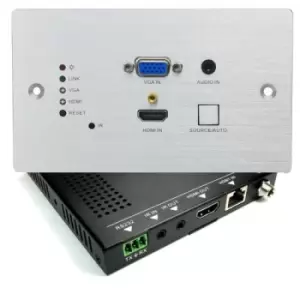 Image of Nexxia NX-WP-HDBTKIT socket-outlet HDMI + VGA + 3.5mm Aluminium