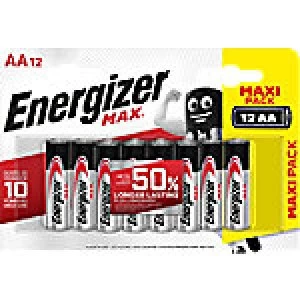 Image of Energizer AA Alkaline Batteries Max LR6 1.5V 12 Pieces