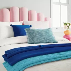 Image of Helena Springfield Clipped Leaf Single Duvet Cover Set, White