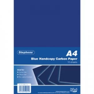 Image of Stephens Blue A4 Hand Carbon Paper Pack of 100 RS520252