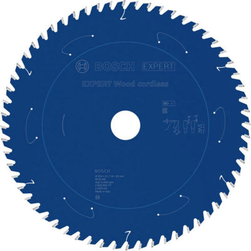 Image of Bosch Expert Wood Cordless Circular Saw Blade 254X 2.1/1.6 X 30mm T60 2608902177