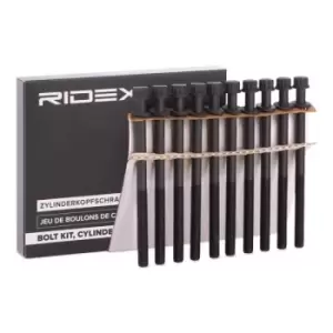 Image of RIDEX Cylinder Head Bolt Kit OPEL,HYUNDAI,KIA 1217B0120 2232127000x10 Bolt Kit, cylinder head