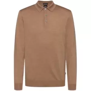 Image of Boss Bono Polo Sweater - Beige
