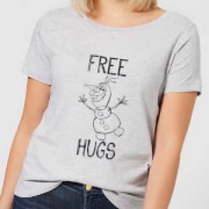 Image of Disney Frozen Olaf Free Hugs Womens T-Shirt - Grey - 3XL