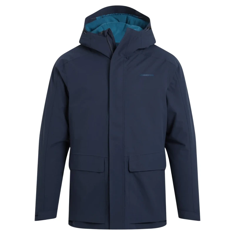 Image of Thermal hooded waterproof jacket Craghoppers Lorton II Bleu Male L