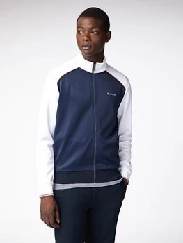 Image of Ben Sherman Panelled Track Top - White, Size S, Men