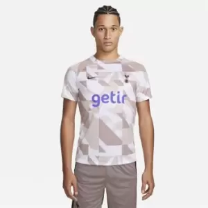 Image of Nike Tottenham Hotspur EU Pre Match Shirt 2023 2024 Adults - White