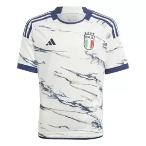 Image of adidas Italy Away Shirt 2023 Junior - White