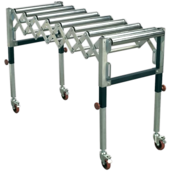 Image of Sealey Heavy Duty Adjustable Roller Conveyor