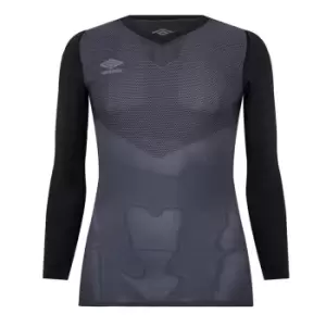 Image of Umbro pro Long Sleeve Baselayer Top Mens - Black