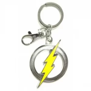 Image of Flash Logo Dc Pewter Keyring