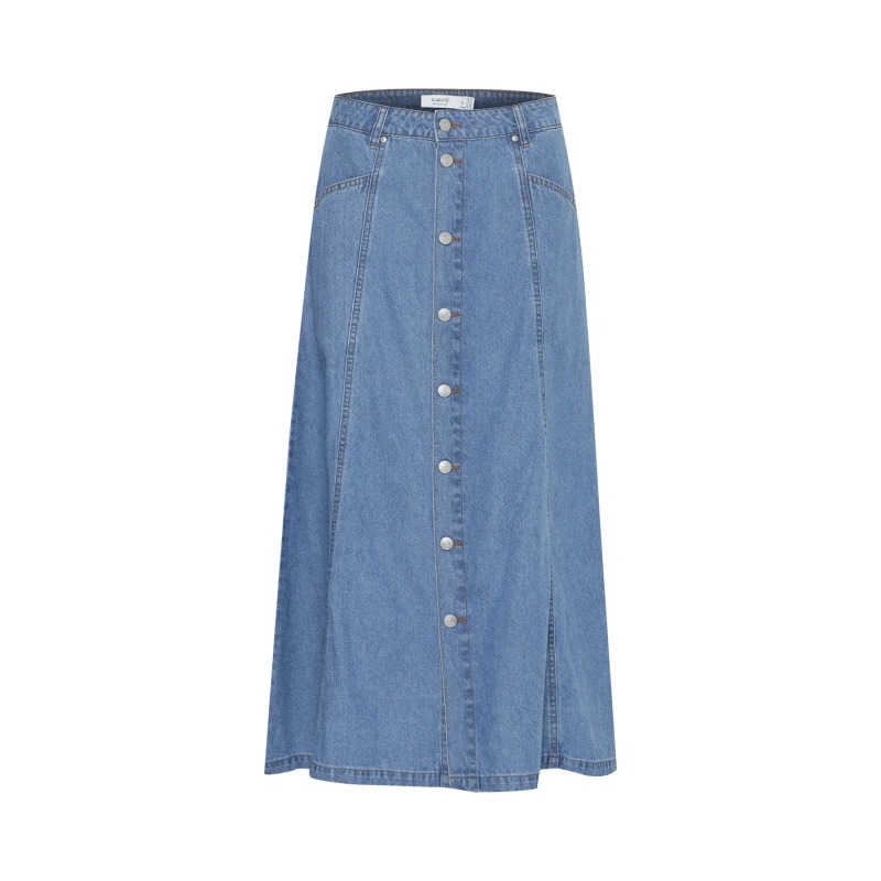 Image of b.Young Denim skirt For Her b.young Kapuca Bleu Female 34