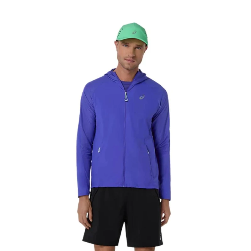 Image of Asics Road Packable Jacket Purple, Size L