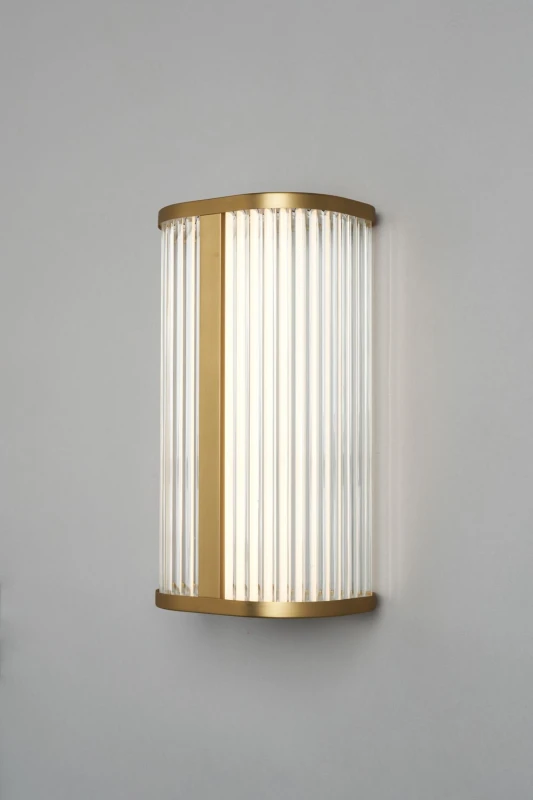 Image of Spa Nayru 8W LED Shield Wall Light Brushed Copper