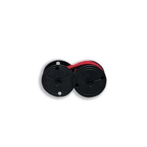 Image of Kores Compatible Twinspool Nylon Ribbon Black Red Carma 1024