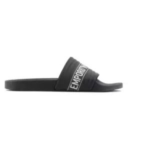 Image of Emporio Armani Slipper Pu-Nastro - Black