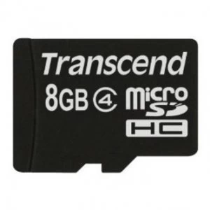 Image of Transcend TS8GUSDC4 8GB Micro SD Card 2 0 Class 4