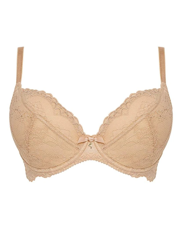 Image of Gossard Gossard Superboost Plunge Bra Nude Nude - Gossard - Size: 32E Nude Female 32E QX41354