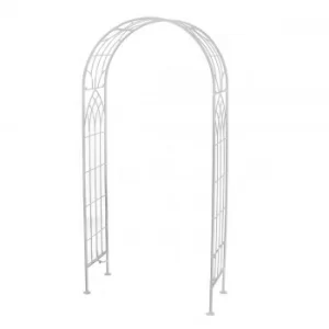 Image of Charles Bentley Wrought Iron Arch, Antique White