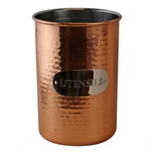 Image of Hammered Copper Utensil Holder