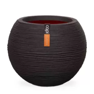 Image of Capi Europe Vase ball Rib NL 40x32 black