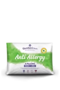 Image of 4 Pack Anti Allergy Medium Support Pillows