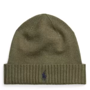 Image of Polo Ralph Lauren Polo Merino Beanie hat - Green